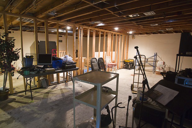 A view of an area slated for renovation at Casa de Luz, a small church in the Naked City area Monday, April 15, 2013. The room comprises about 40% of the church building but is currently unusable due to a leaky roof and electrical issues. The church, which currently services about 1,800 area residents with a food pantry, is beginning on a major renovation project.