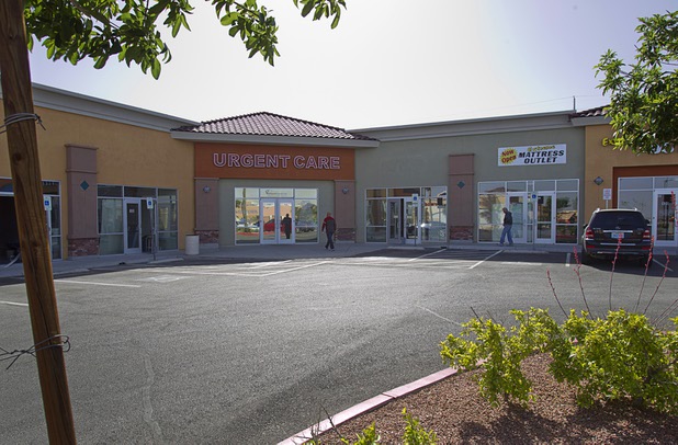 An exterior view of the Advanced Urgent Care clinic, 9975 S. Eastern Ave., Monday, April 15, 2013.