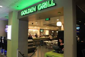 The entrance of Golden Grill on the final day of operations at Gold Spike.