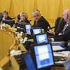 Clark County Commissioners prepare to make an appointment tduring a county commission meeting at the Clark County Government Center Tuesday, April 16, 2013.