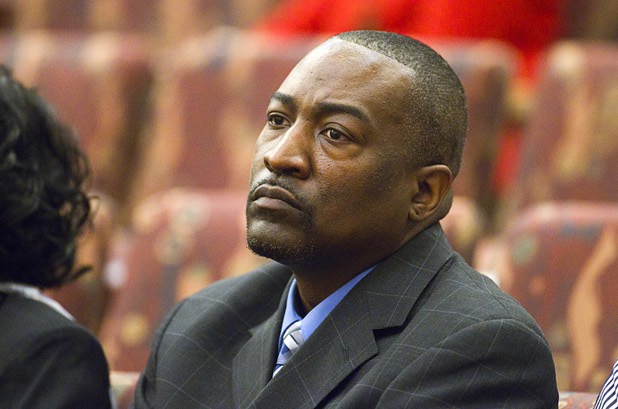 Tyrone Thompson waits for an appointment vote during a county commission meeting at the Clark County Government Center Tuesday, April 16, 2013. Thompson got the appointment to replace expelled Nevada Assemblyman Steven Brooks.