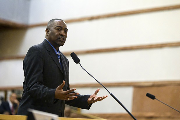 Assemblyman Tyrone Thompson, D-North Las Vegas, shown in 2013, spoke to the North Las Vegas City Council Wednesday night, proposing a Ban the Box policy in which job seekers would no longer be required to initially disclose felony records on job applications.