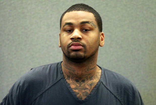 Ammar Harris, the suspect the Feb. 21 Las Vegas Strip shooting and car crash that killed three people, appears in court at the Regional Justice Center Wednesday, April  17, 2013.