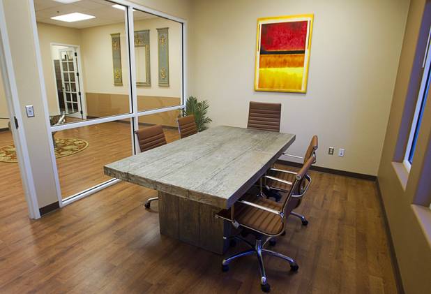 A conference room is shown at the MedLion office, 851 S. Rampart Blvd., Thursday, April 18, 2013. MedLion is a physician group membership plan. For $59 per month, patients get access to a primary care physician. There is no insurance involved.