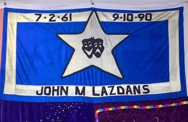 Quilts, part of the Names Project and the AIDS Memorial Quilt, are displayed at the AFAN offices Wednesday, April 24, 2013. The quilts feature the names of Nevada residents who have died from HIV/AIDS and will be on display until April 30. It's part of a national campaign to raise awareness and remember those who have died from the illness.