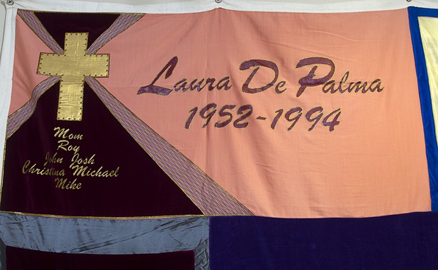 Quilts, part of the Names Project and the AIDS Memorial Quilt, are displayed at the AFAN offices Wednesday, April 24, 2013. The quilts feature the names of Nevada residents who have died from HIV/AIDS and will be on display until April 30. It's part of a national campaign to raise awareness and remember those who have died from the illness.