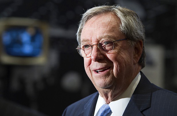 Former Nevada Governor Robert List is interviewed at the Mob Museum in downtown Las Vegas Wednesday, April 25, 2013.  List and former governors Bob Miller and Richard Bryan participated in a panel discussion titled "Protectors of the State  A Conversation with Three Former Governors.