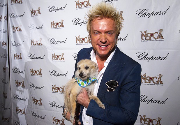 Chris Phillips of Zowie Bowie arrives at the "Animals In Wonderland Champagne & High Tea," an annual fundraiser to support the Nevada SPCA (Society for the Prevention of Cruelty to Animals), at the Spanish Trail Country Club Wednesday, April 25, 2013. The Nevada SPCA, a nonprofit organization, operates a no-kill animal sanctuary in Las Vegas.