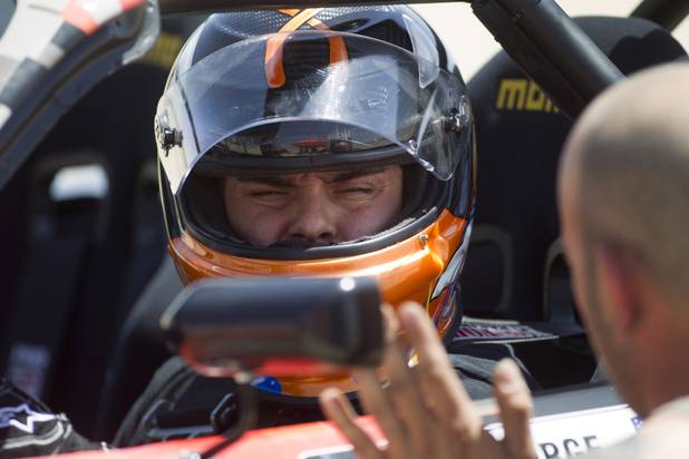He's a Las Vegan. He's a dad. He's a guy who isn't afraid to rock pink-spandex pants (and lipstick). He's Danny George, the lone Miata driver in Formula Drift. And just like his car, he's small but powerful. 