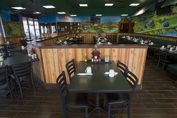 A view of a dining area at the Egg and I restaurant, 4533 W. Sahara Ave., Sunday, May 5, 2013. The restaurant reopens May 6, five weeks after a car crashed into the restaurant injuring 10 people.