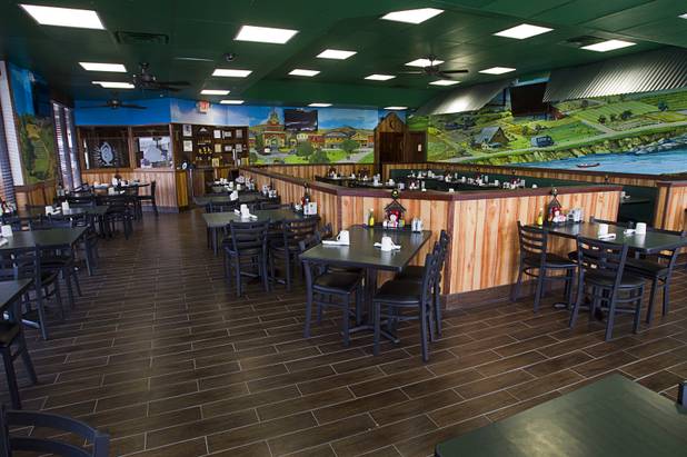 A view of a dining area at the Egg and I restaurant, 4533 W. Sahara Ave., Sunday, May 5, 2013. The restaurant reopens May 6, five weeks after a car crashed into the restaurant injuring 10 people.