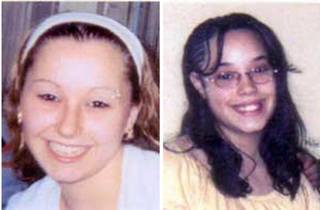 These undated handout photos provided by the FBI show Amanda Berry, left, and Georgina 