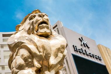 The 2013 Vegas Uncork’d saber off led by chef Michael Mina at Hakkasan Las Vegas at MGM Grand on Thursday, May 9,&nbsp;2013.