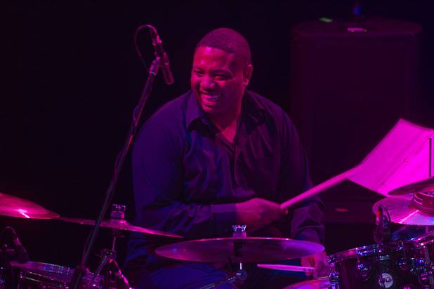 Drummer Earl Campbell performs with Sharon Smith and the Nu Vision Ensemble during a Mother's Day “Kirk Franklin’s Gospel Brunch” at the House of Blues in Mandalay Bay Sunday, May 12, 2013.
