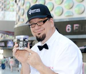 Penn Jillette launches his "All-Star Celebrity Apprentice" ice cream flavor at Walgreens on the Strip on Monday, May 13, 2013.