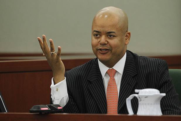 Malcolm LaVergne, O.J. Simpson's attorney on appeals to the Nevada Supreme Court, testifies at Simpson's evidentiary hearing in Clark County District Court Thursday, May 16, 2013. Simpson, who is currently serving a nine-to-33-year sentence in state prison as a result of his October 2008 conviction for armed robbery and kidnapping charges, is using a writ of habeas corpus to seek a new trial, claiming he had such bad representation that his conviction should be reversed.