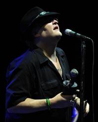 John Popper of Blues Traveler performs during the "Last Summer on Earth Tour 2012" at the Cruzan Amphitheater on July 18, 2012 in West Palm Beach, Florida.