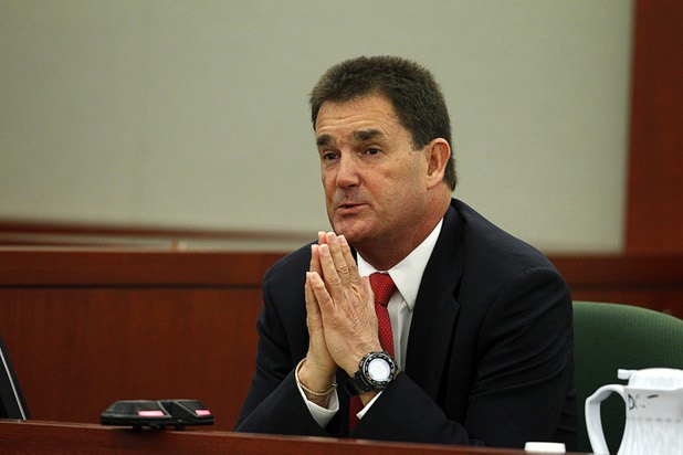 Yale Galanter, O.J. Simpson's former defense attorney, testifies at an evidentiary hearing in Clark County District Court Friday, May 17, 2013.. Simpson, who is currently serving a nine-to-33-year sentence in state prison as a result of his October 2008 conviction for armed robbery and kidnapping charges, is using a writ of habeas corpus to seek a new trial, claiming he had such bad representation that his conviction should be reversed.