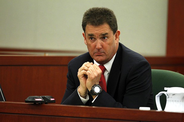 Yale Galanter, O.J. Simpson's former defense attorney, listens to a question during an evidentiary hearing in Clark County District Court Friday, May 17, 2013.. Simpson, who is currently serving a nine-to-33-year sentence in state prison as a result of his October 2008 conviction for armed robbery and kidnapping charges, is using a writ of habeas corpus to seek a new trial, claiming he had such bad representation that his conviction should be reversed.