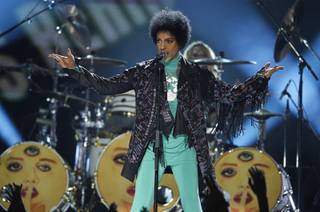 Prince performs during the 2013 Billboard Music Awards on Sunday, May 19, 2013, at MGM Grand Garden Arena.
