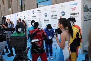 Luxor headliners Jabbawockeez hit the arrivals carpet at the 2013 Billboard Music Awards at MGM Grand Garden Arena on Sunday, May 19, 2013.