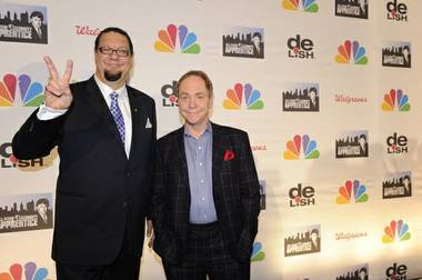 Penn Jillette and Teller on the finale of “All-Star Celebrity Apprentice” on NBC on Sunday, May 19, 2013.

