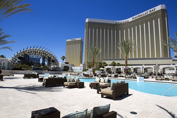 A view of the Daylight beach club at Mandalay Bay Thursday, May 23, 2013. The new club by the Light Group features a 4,400-square-foot pool, 70 daybeds, 23 cabanas and two bungalows.