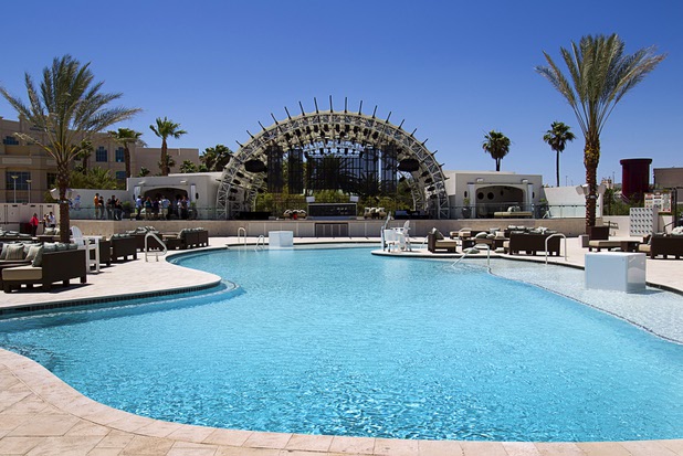 A view of the Daylight beach club at Mandalay Bay Thursday, May 23, 2013. The new club by the Light Group features a 4,400-square-foot pool, 70 daybeds, 23 cabanas and two bungalows.