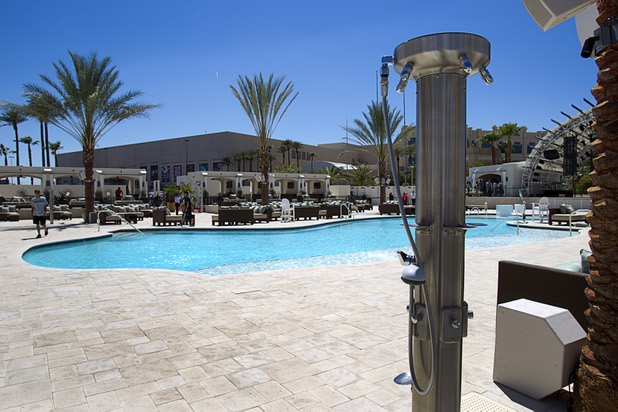 A view of the Daylight beach club at Mandalay Bay Thursday, May 23, 2013. The new club by the Light Group features a 4,400-square-foot pool, 70 daybeds, 23 cabanas and two bungalows.