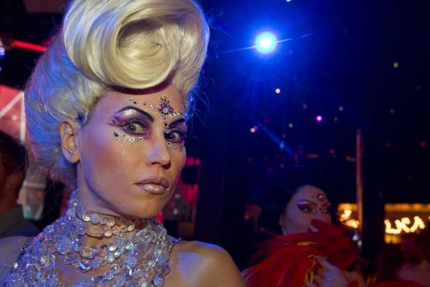 A Cirque du Soleil performers is shown during a media preview at the Light nightclub at Mandalay Bay Thursday, May 23, 2013. The new 38,000 sq. ft. club is a collaboration by Cirque and The Light Group.