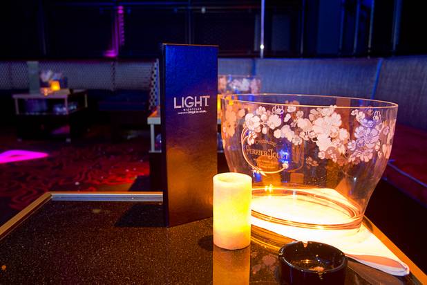 A seating area is shown at the Light nightclub at Mandalay Bay Thursday, May 23, 2013. The new 38,000 sq. ft. club is a collaboration by Cirque du Soleil and The Light Group.