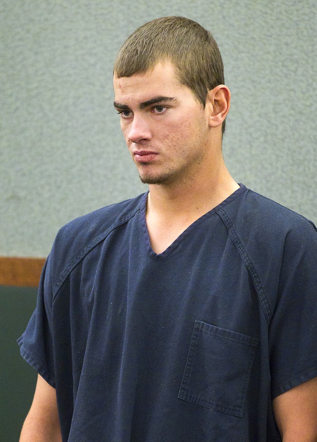 Jacob Dismont, 18, stands during a hearing in Las Vegas Justice Court at the Regional Justice Center Thursday, May 23, 2013. Dismont and Michael Solid, 21, are accused of killing 15-year-old Marcos Arenas while stealing his iPad.