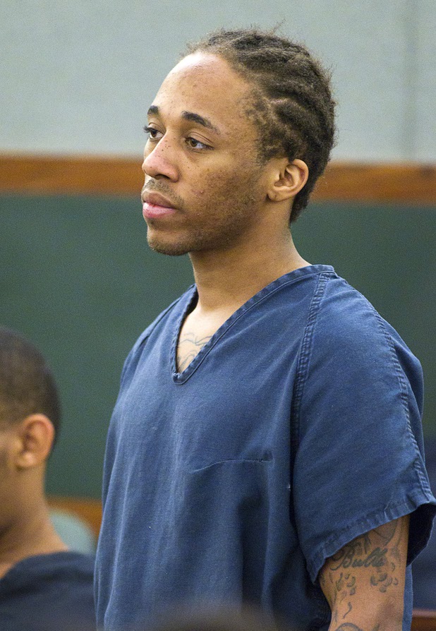 Jacob Dismont, 18, and Michael Solid, 21, accusing of killing 15-year-old Marcos Arenas while stealing his iPad, appear in Las Vegas Justice Court at the Regional Justice Center Thursday, May 23, 2013.