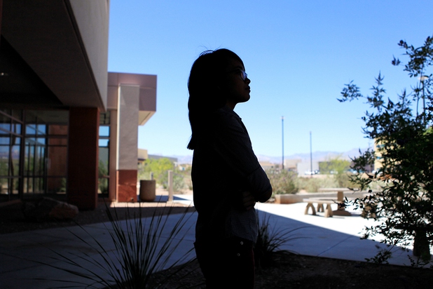 Anna Ledesma came to United States with her family when she was 7 years old from the Philippines and stayed in the country after the visa tied to her father's work permit expired, eventually graduating from the College of Southern Nevada with a nursing degree. Anna, who is currently waiting for her own work permit, was photographed at the College of Southern Nevada Charleston campus on Thursday, May 23, 2013.