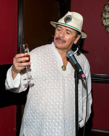 Carlos Santana and Mumm Napa launch Supernatural Rose at House of Blues Foundation Room at Mandalay Bay on Wednesday, May 22, 2013.