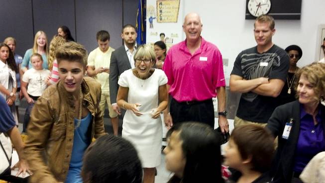 Bieber at Whitney Elementary