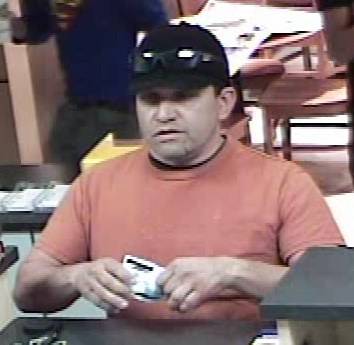 Metro Police are looking for this man in connection with four bank robberies in Las Vegas since April 5.