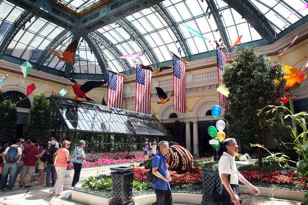 The Bellagio Conservatory & Botanical Gardens summer garden exhibit seen on Tuesday, June 4, 2013.