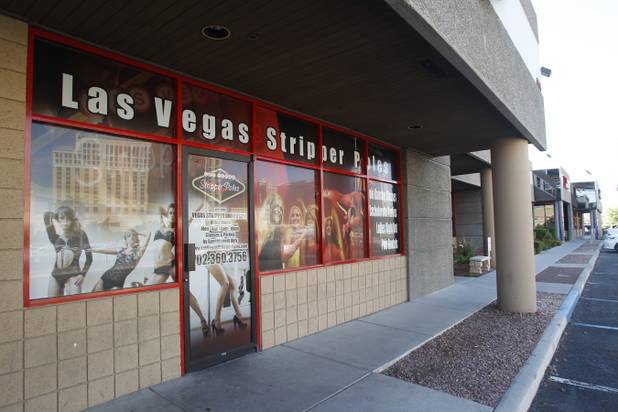 Las Vegas Stripper Poles is seen Tuesday, June 4, 2013.