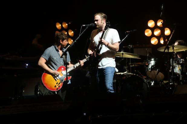 Kings of Leon performs at The Hangout Festival on Friday May 17, 2013 in Gulf Shores, Alabama.