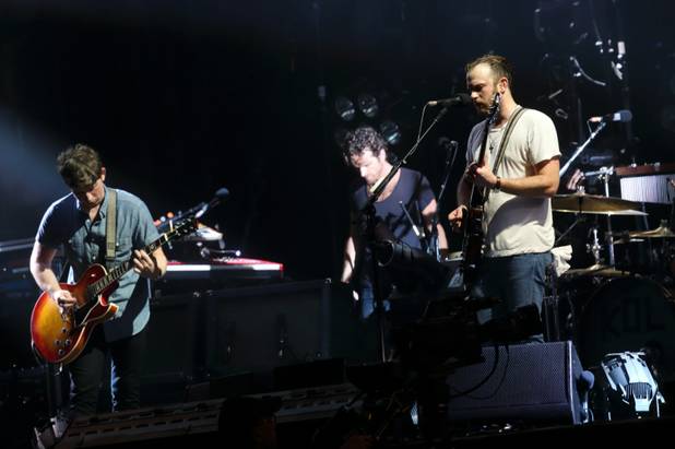 Kings of Leon performs at The Hangout Festival on Friday May 17, 2013 in Gulf Shores, Alabama.(Photo by John Davisson/Invision/AP)