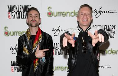Ryan Lewis and Macklemore celebrate Surrender’s third anniversary at Encore on Wednesday, June 5, 2013.