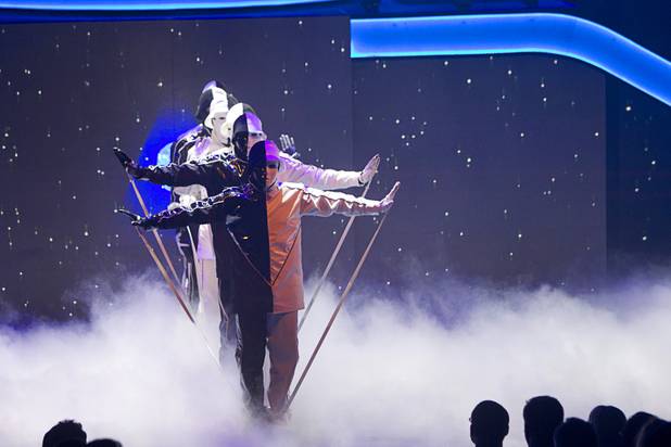 Jabbawockeez cast members perform in "Prism," their new show at the Luxor, Sunday, June 9, 2013.