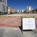 Downtown Lot Fenced Off