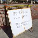 Downtown Lot Fenced Off