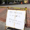 Downtown Lot Fenced Off