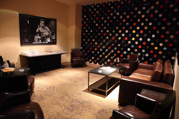 Inside the green room at Vinyl in the Hard Rock Hotel in Las Vegas on Tuesday, June 11, 2013.