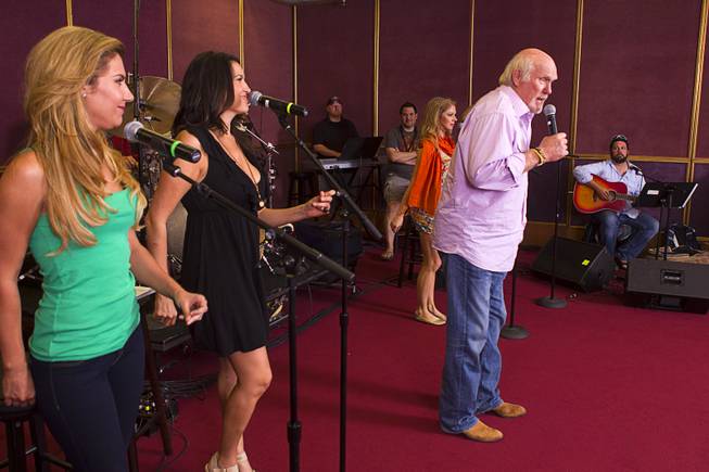 NFL legend Terry Bradshaw rehearses for his stage show at the SIR Studios Wednesday, June 12, 2013. Bradshaw will star in "A Life In Four Quarters" at the Mirage.