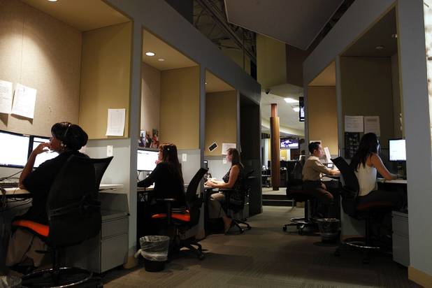 The call center at SoCo, where the Cosmopolitan training center, call center, and other corporate offices are located in Las Vegas on Thursday, June 13, 2013.