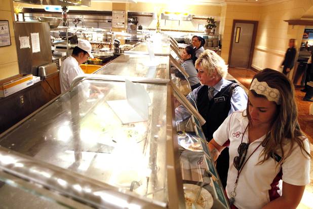 The employee dining room at the Bellagio in Las Vegas on Thursday, June 13, 2013.
